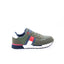 TOMMY HILFIGER - Baskets basses enfant garçon - Vert militaire, bleu marine, rouge et blanc